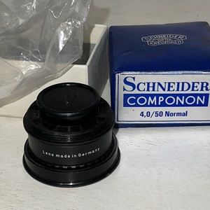 NIB Schneider- Kreuznach Optik enlarging camera lens made in Germany 1:4/50